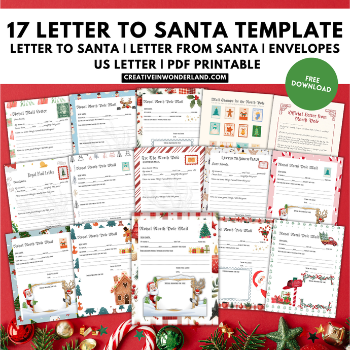 17 Cute Letter to Santa template designs you need this Christmas