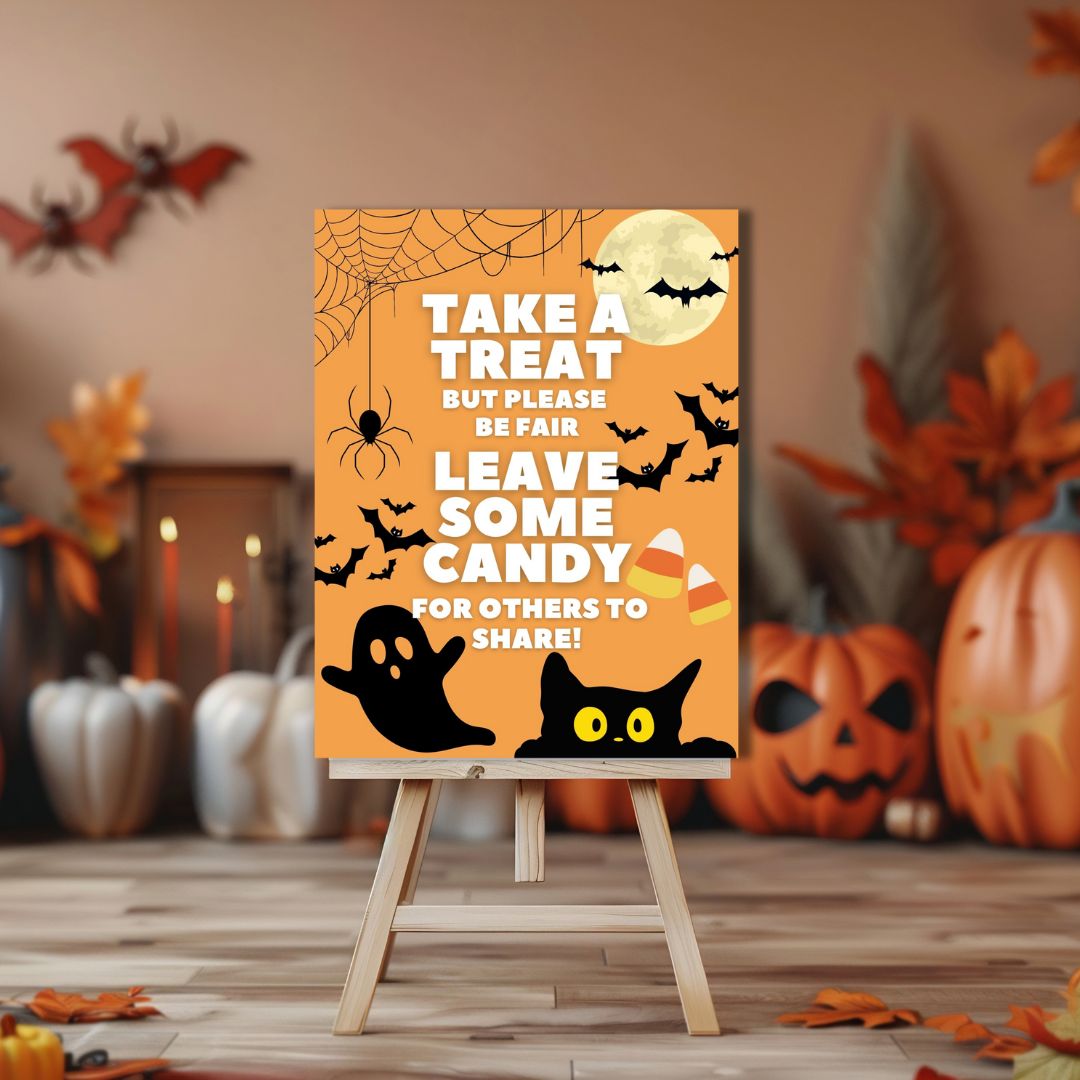 Free Printable Halloween Candy Sign