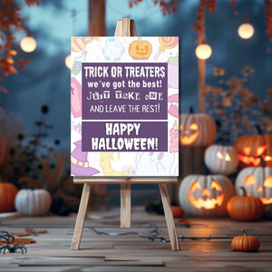 Halloween Candy Bowl Sign - Candy Pastels