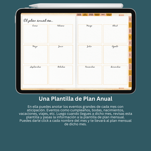 Agenda Digital Sin Fechas | Inicia Domingo y Lunes | 5 Portadas distintas | 200 Stickers | Manual de Instrucciones