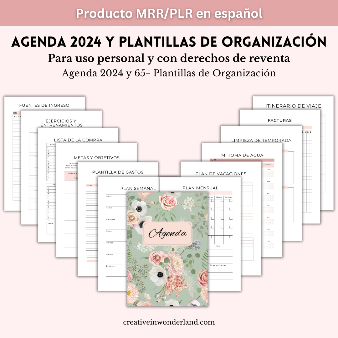 Descargar agenda digital 2024 - Plantilla agenda GoodNotes gratis